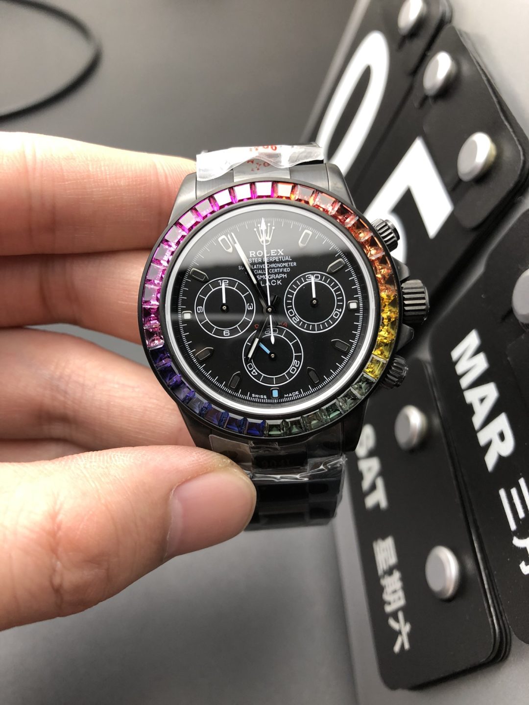 Rolex 4130 Black Steel Emperor